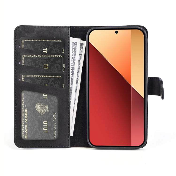 For Xiaomi Redmi Note 13 4G Stitching Horizontal Flip Leather Phone Case