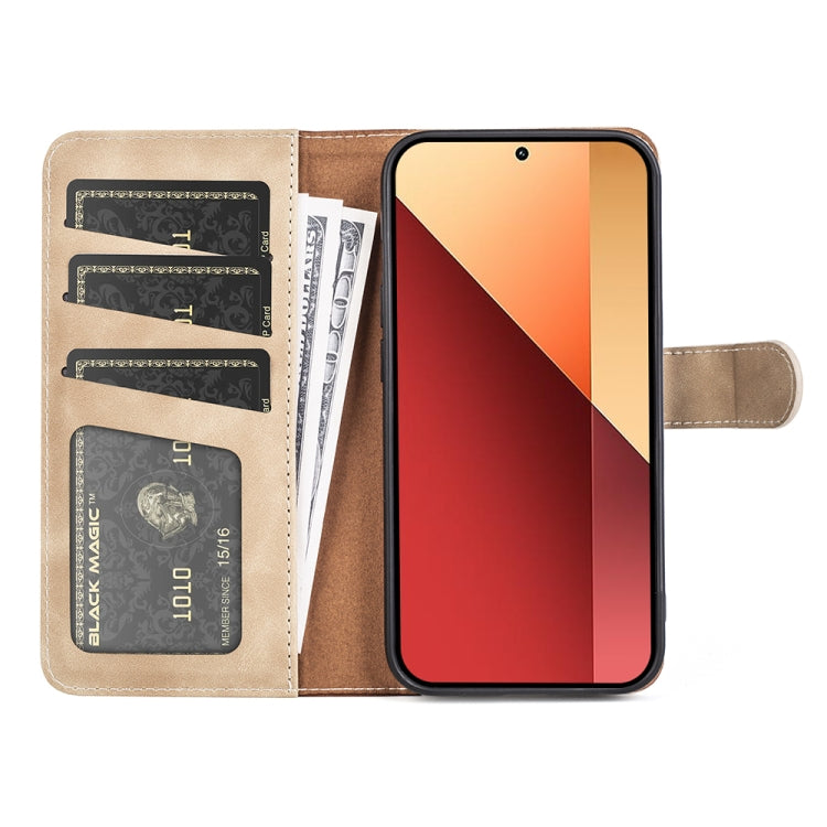 For Xiaomi Redmi Note 13 4G Stitching Horizontal Flip Leather Phone Case