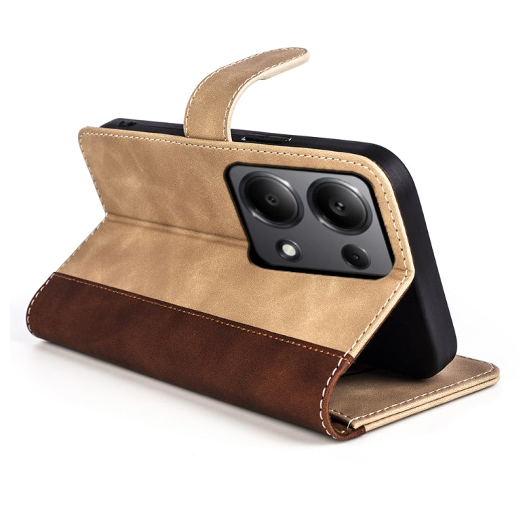 For Xiaomi Redmi Note 13 4G Stitching Horizontal Flip Leather Phone Case