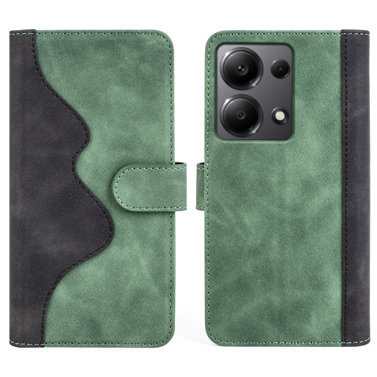 For Xiaomi Redmi Note 13 4G Stitching Horizontal Flip Leather Phone Case