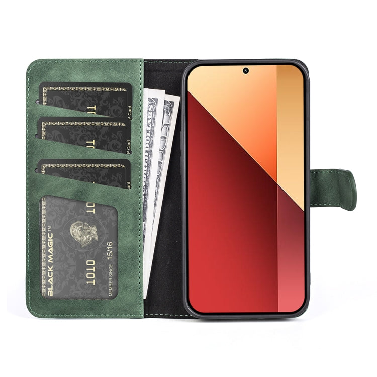For Xiaomi Redmi Note 13 4G Stitching Horizontal Flip Leather Phone Case