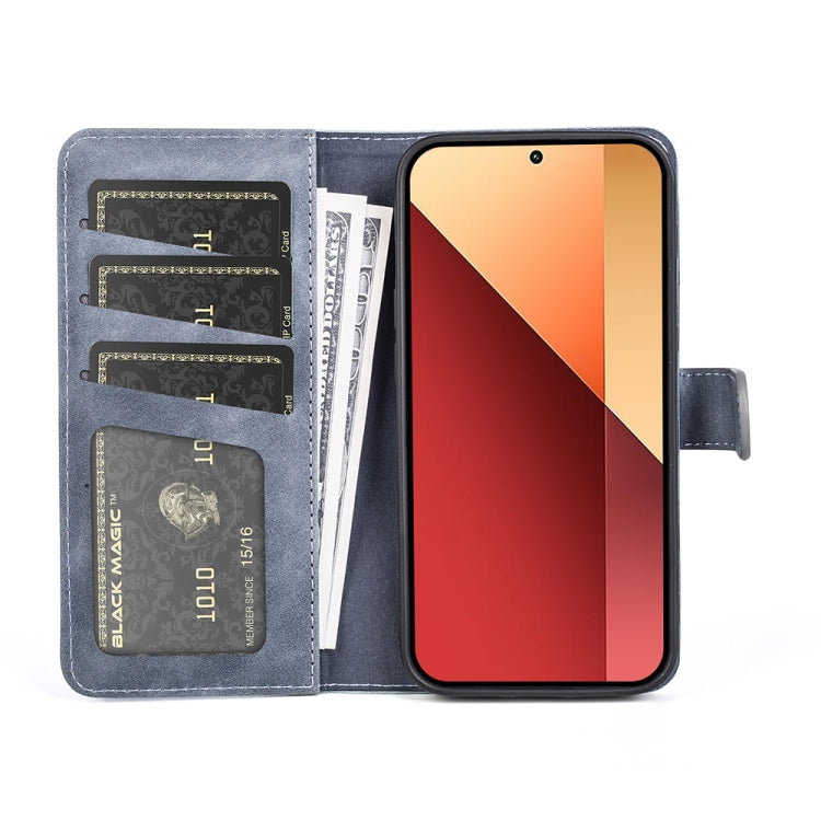 For Xiaomi Redmi Note 13 4G Stitching Horizontal Flip Leather Phone Case