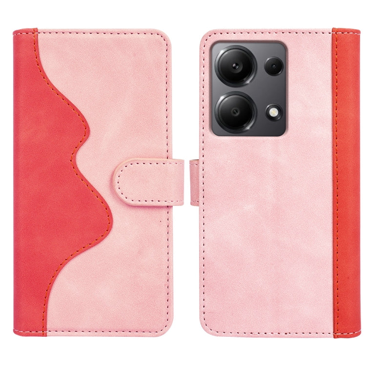 For Xiaomi Redmi Note 13 4G Stitching Horizontal Flip Leather Phone Case