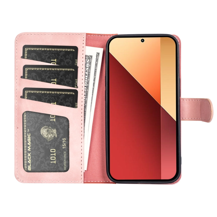 For Xiaomi Redmi Note 13 4G Stitching Horizontal Flip Leather Phone Case