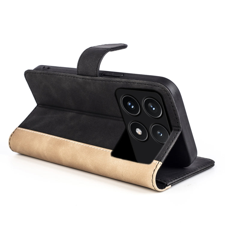 For Xiaomi Redmi K70 Stitching Horizontal Flip Leather Phone Case