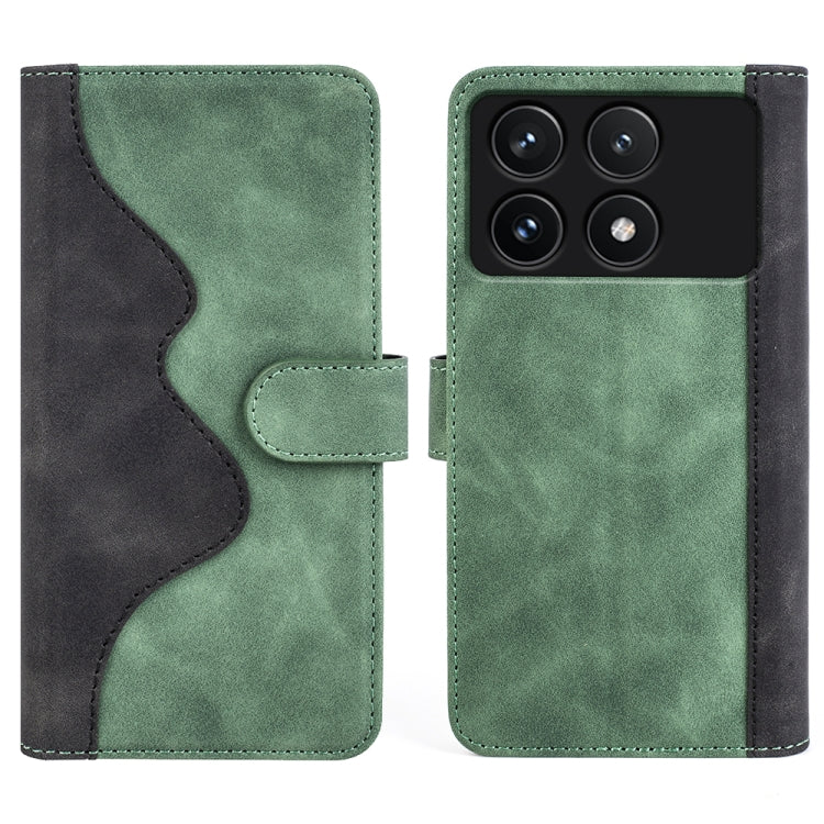 For Xiaomi Redmi K70 Stitching Horizontal Flip Leather Phone Case