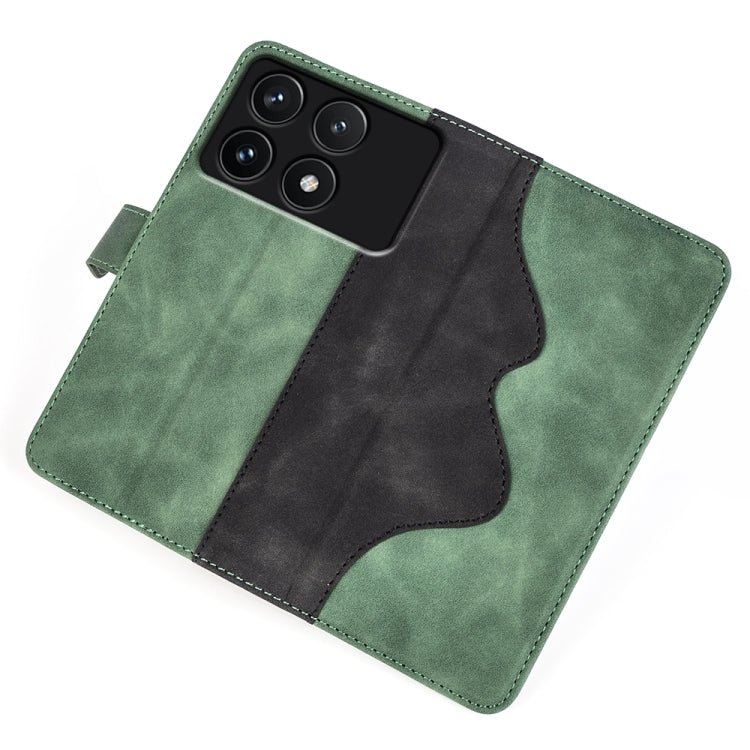 For Xiaomi Redmi K70 Stitching Horizontal Flip Leather Phone Case