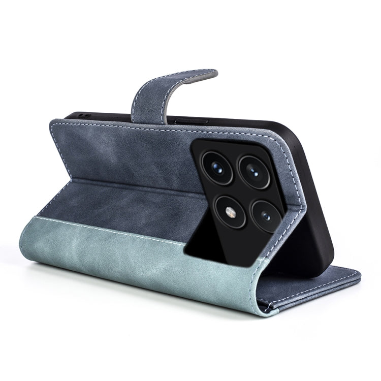 For Xiaomi Redmi K70 Stitching Horizontal Flip Leather Phone Case