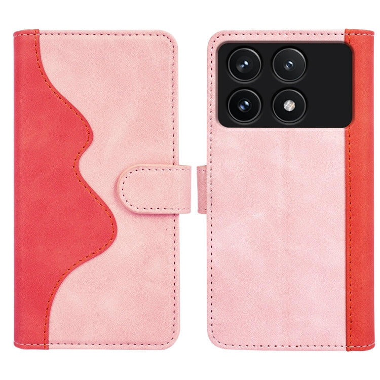 For Xiaomi Redmi K70 Stitching Horizontal Flip Leather Phone Case