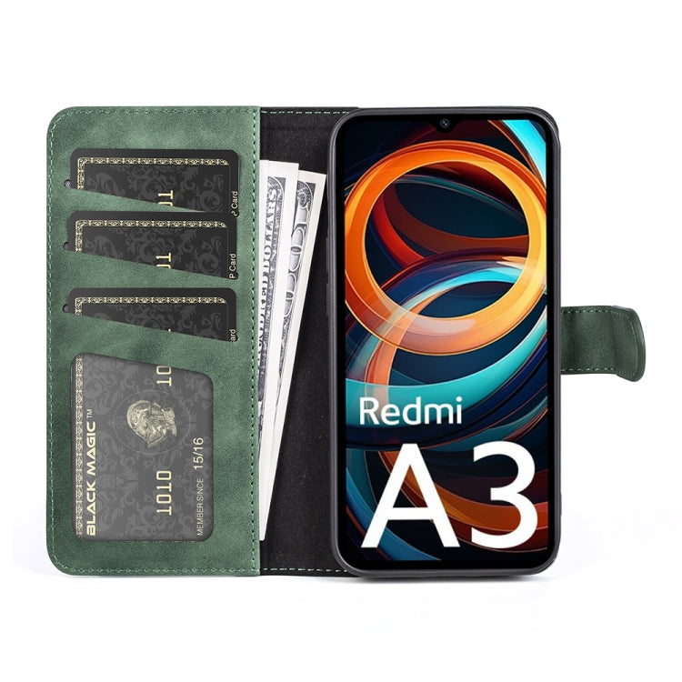 For Xiaomi Redmi A3 Stitching Horizontal Flip Leather Phone Case