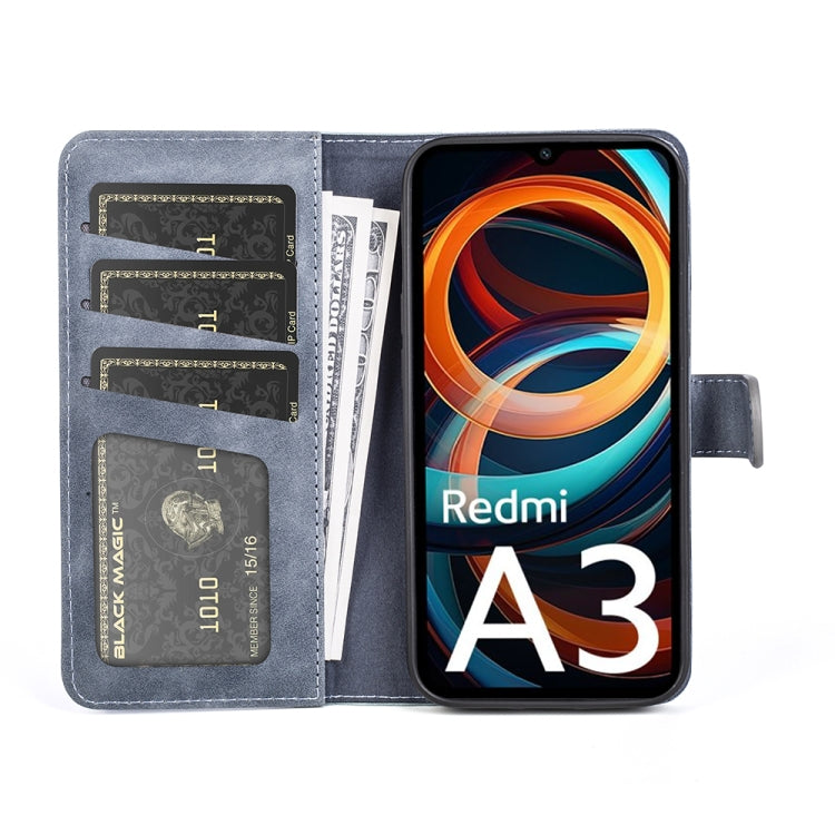 For Xiaomi Redmi A3 Stitching Horizontal Flip Leather Phone Case