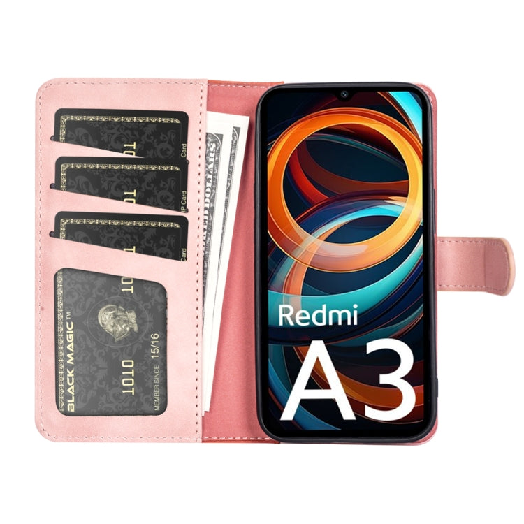 For Xiaomi Redmi A3 Stitching Horizontal Flip Leather Phone Case