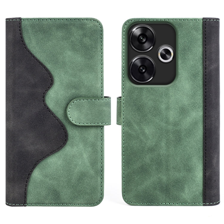 For Xiaomi Redmi Turbo 3 Stitching Horizontal Flip Leather Phone Case
