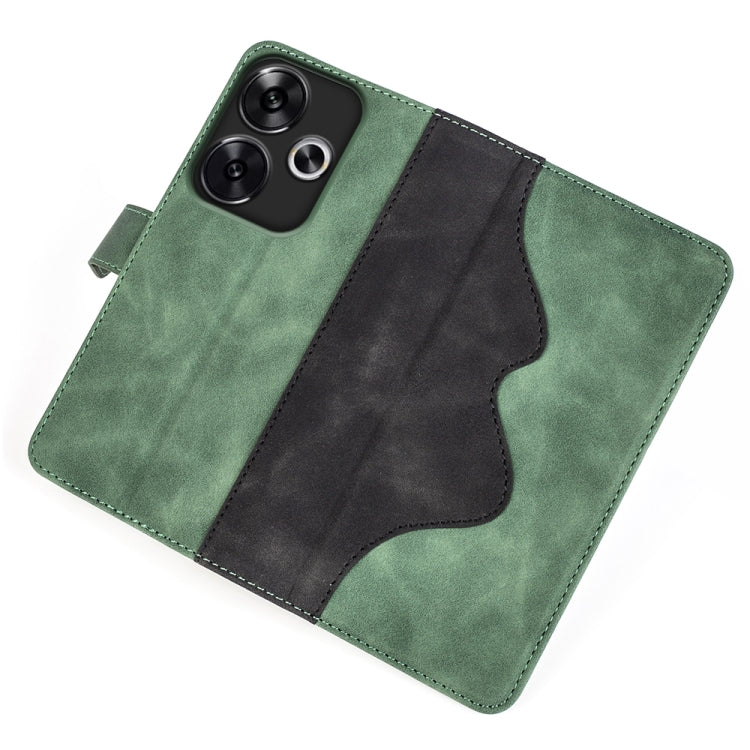 For Xiaomi Redmi Turbo 3 Stitching Horizontal Flip Leather Phone Case