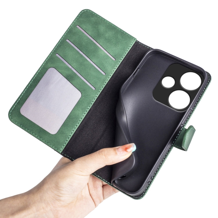 For Xiaomi Redmi Turbo 3 Stitching Horizontal Flip Leather Phone Case