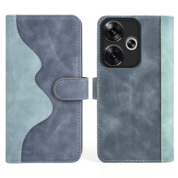 For Xiaomi Redmi Turbo 3 Stitching Horizontal Flip Leather Phone Case