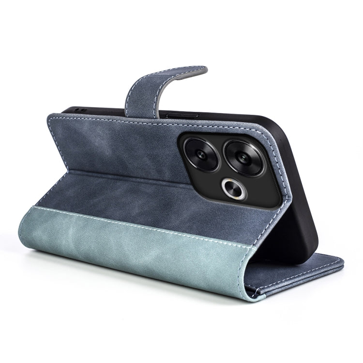 For Xiaomi Redmi Turbo 3 Stitching Horizontal Flip Leather Phone Case