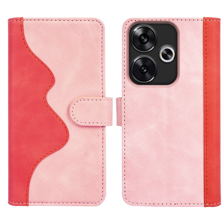 For Xiaomi Redmi Turbo 3 Stitching Horizontal Flip Leather Phone Case