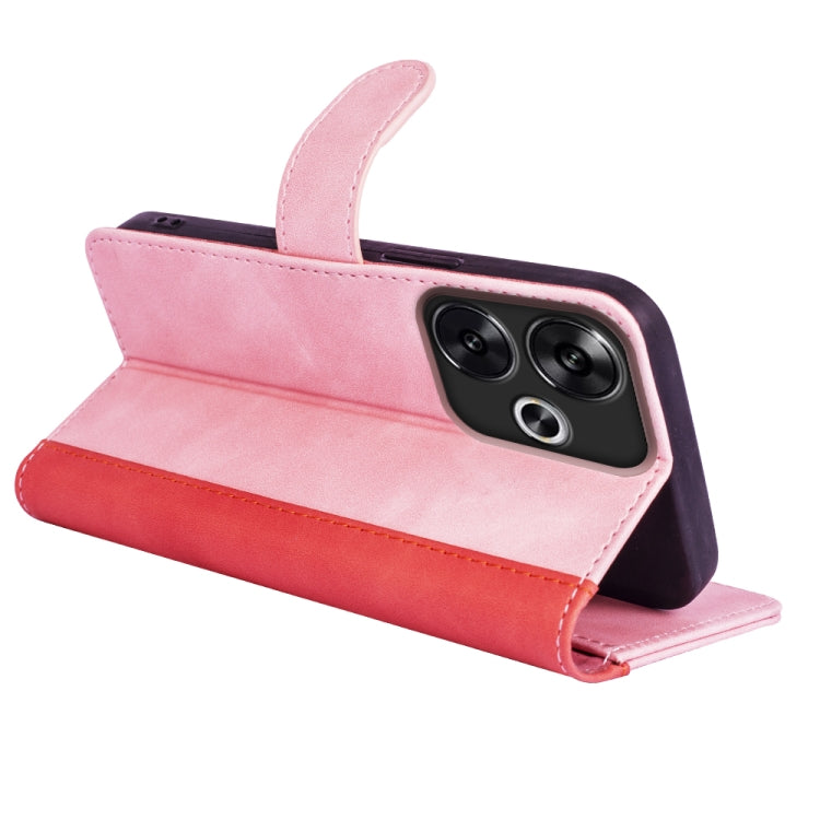 For Xiaomi Redmi Turbo 3 Stitching Horizontal Flip Leather Phone Case
