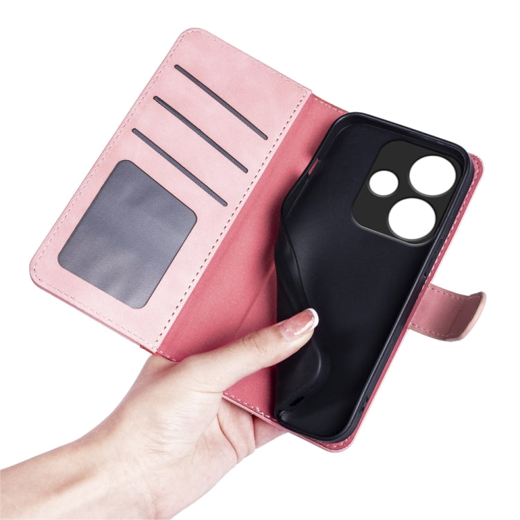 For Xiaomi Redmi Turbo 3 Stitching Horizontal Flip Leather Phone Case