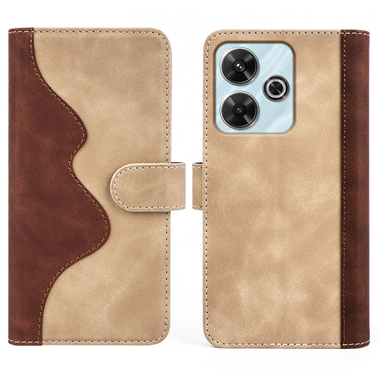 For Xiaomi Redmi Note 13R 5G Stitching Horizontal Flip Leather Phone Case