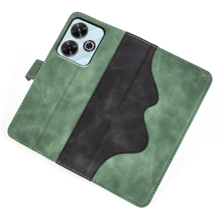For Xiaomi Redmi Note 13R 5G Stitching Horizontal Flip Leather Phone Case