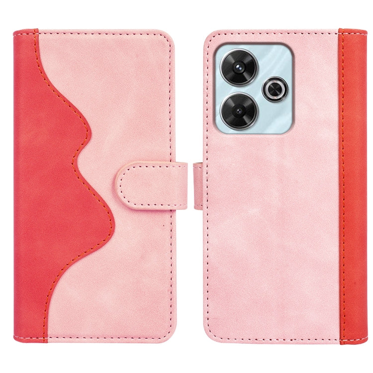 For Xiaomi Redmi Note 13R 5G Stitching Horizontal Flip Leather Phone Case