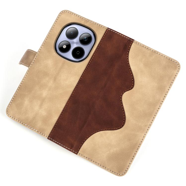 For Redmi Note 15 Pro 4G Global 163.2mm Stitching Horizontal Flip Leather Phone Case