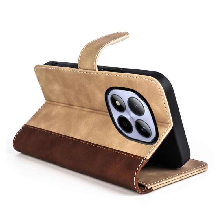 For Redmi Note 15 Pro 4G Global 163.2mm Stitching Horizontal Flip Leather Phone Case