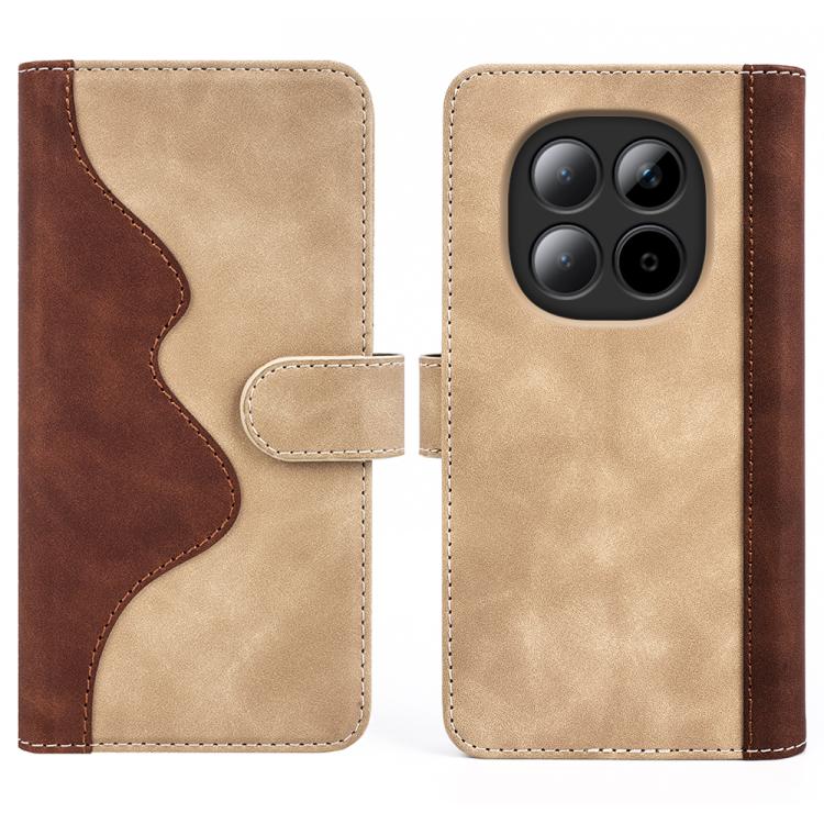 For Redmi Note 15 Pro+ 5G Global 163.3mm Stitching Horizontal Flip Leather Phone Case