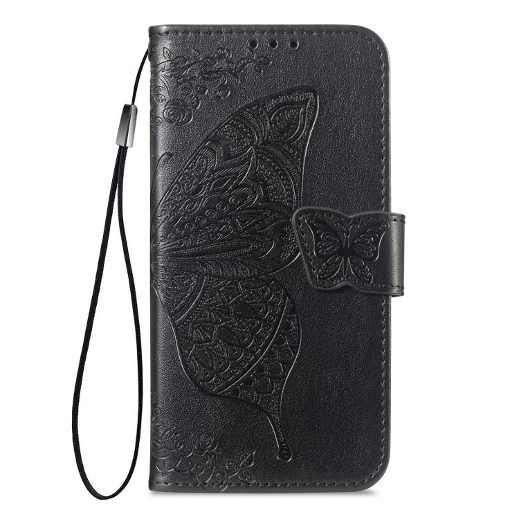 For iPhone Air Butterfly Love Flower Embossed Leather Phone Case