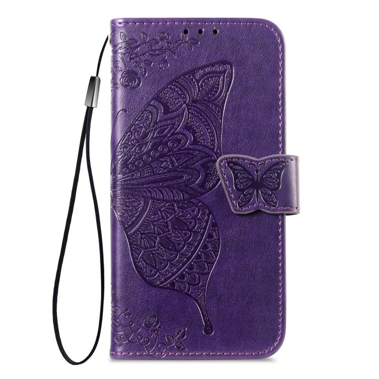 For iPhone Air Butterfly Love Flower Embossed Leather Phone Case