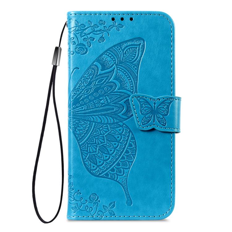 For iPhone Air Butterfly Love Flower Embossed Leather Phone Case