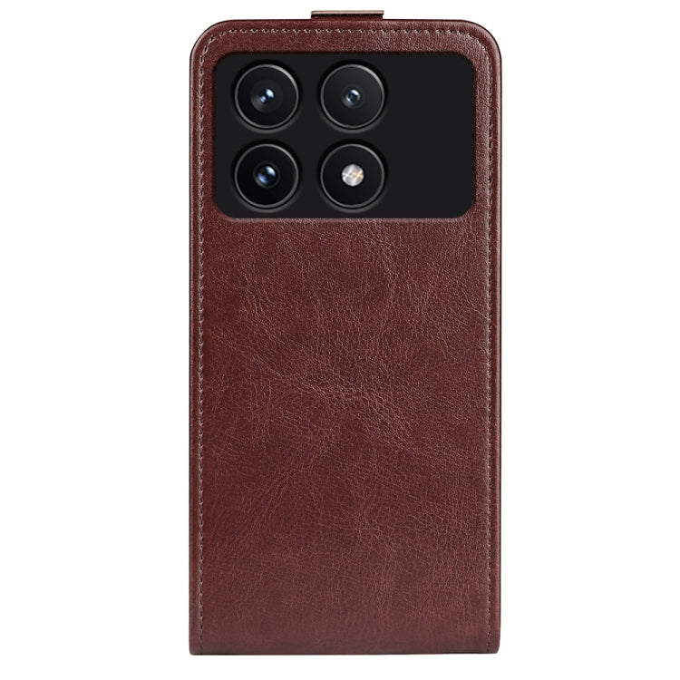 For Xiaomi Redmi K70 R64 Texture Single Vertical Flip Leather Phone Case