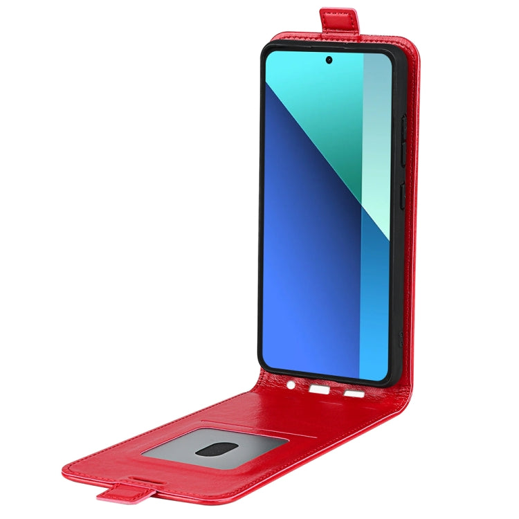 For Xiaomi Redmi Note 13 4G R64 Texture Single Vertical Flip Leather Phone Case