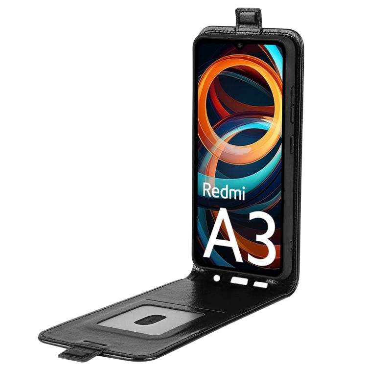 For Xiaomi Redmi A3 R64 Texture Single Vertical Flip Leather Phone Case