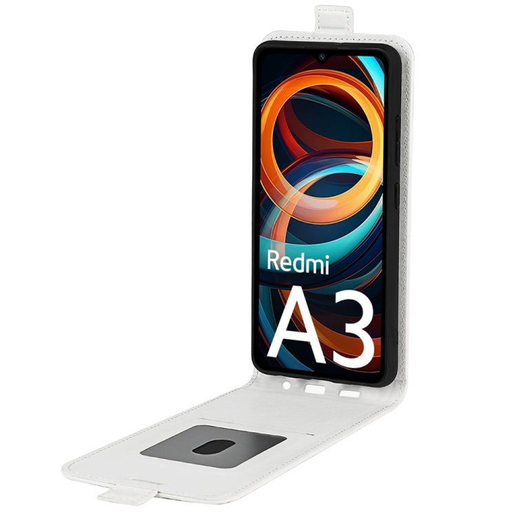 For Xiaomi Redmi A3 R64 Texture Single Vertical Flip Leather Phone Case