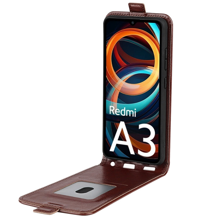 For Xiaomi Redmi A3 R64 Texture Single Vertical Flip Leather Phone Case