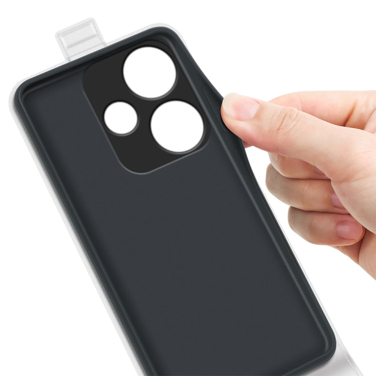 For Xiaomi Redmi Turbo 3 R64 Texture Single Vertical Flip Leather Phone Case