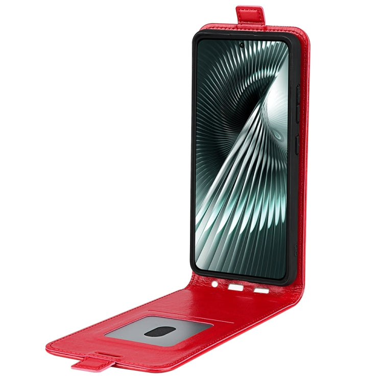 For Xiaomi Redmi Turbo 3 R64 Texture Single Vertical Flip Leather Phone Case