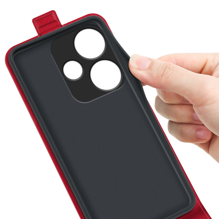 For Xiaomi Redmi Turbo 3 R64 Texture Single Vertical Flip Leather Phone Case