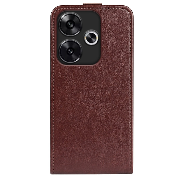 For Xiaomi Redmi Turbo 3 R64 Texture Single Vertical Flip Leather Phone Case
