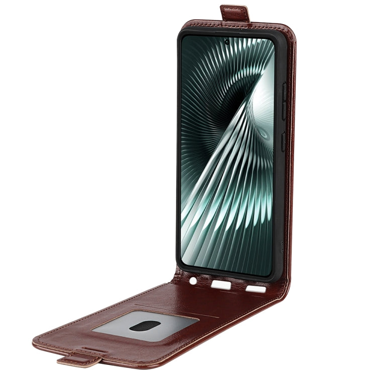 For Xiaomi Redmi Turbo 3 R64 Texture Single Vertical Flip Leather Phone Case