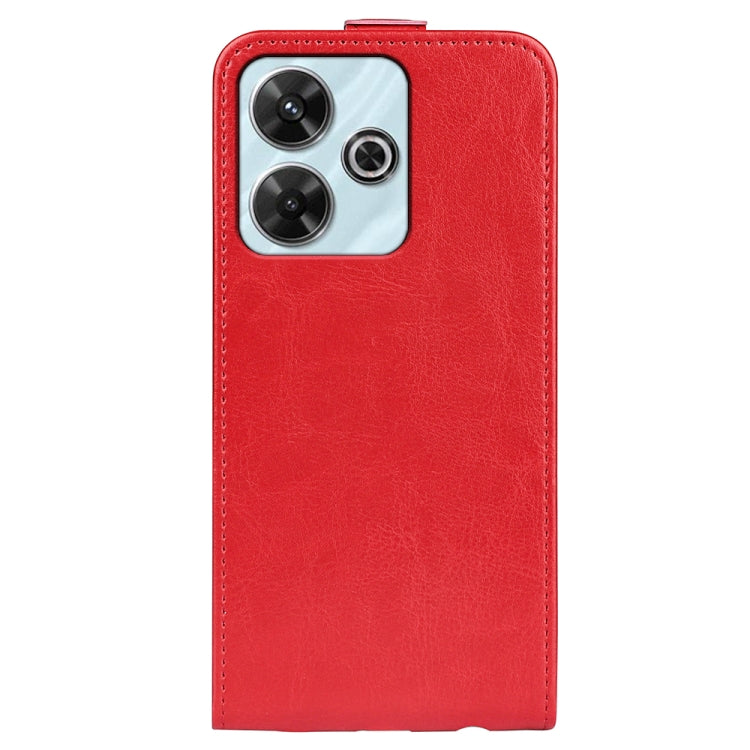 For Xiaomi Redmi Note 13R R64 Texture Single Vertical Flip Leather Phone Case
