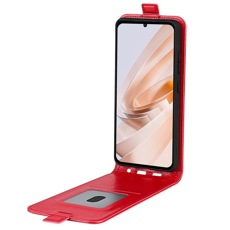 For Xiaomi Redmi Note 13R R64 Texture Single Vertical Flip Leather Phone Case