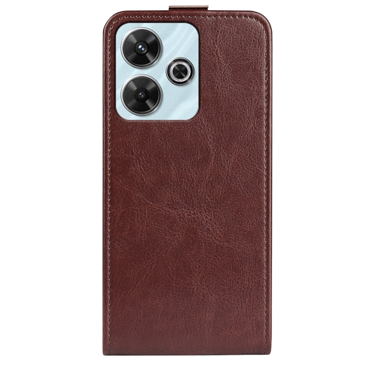 For Xiaomi Redmi Note 13R R64 Texture Single Vertical Flip Leather Phone Case