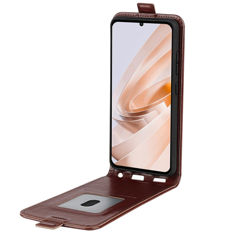 For Xiaomi Redmi Note 13R R64 Texture Single Vertical Flip Leather Phone Case