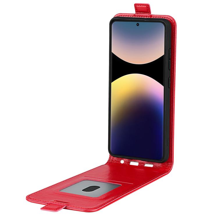 For Redmi Note 14 Pro 4G R64 Texture Single Vertical Flip Leather Phone Case