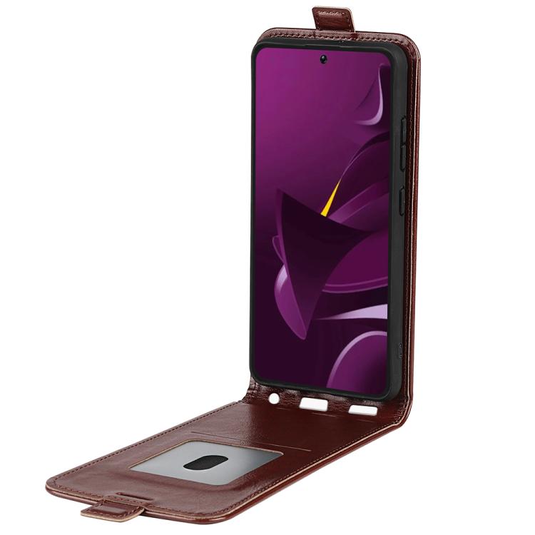For Xiaomi Poco M7 Pro 5G R64 Texture Single Vertical Flip Leather Phone Case