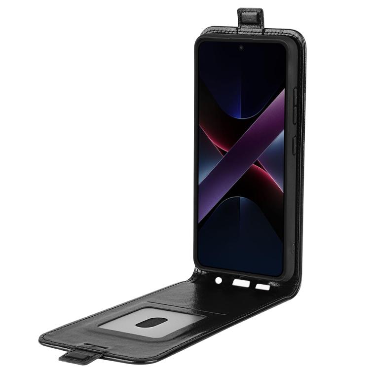 For Xiaomi Poco X7 Pro R64 Texture Single Vertical Flip Leather Phone Case